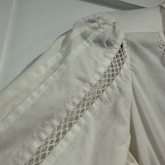 Chloe White Collared Blouse - Picture 5 of 7